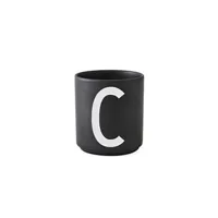 tasse et mugs design letters - tasse noire design letters - noir - c