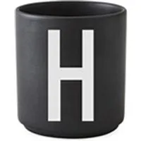 tasse et mugs design letters - tasse noire design letters - noir - h