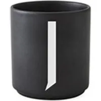 tasse et mugs design letters - tasse noire design letters - noir - j