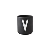 tasse et mugs design letters - tasse noire design letters - noir - v