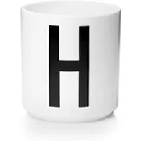 tasse et mugs design letters - tasse blanche design letters - blanc - h