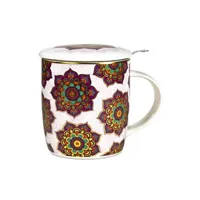 tasse et mugs phoenix import mug avec infuseur mandalas violets