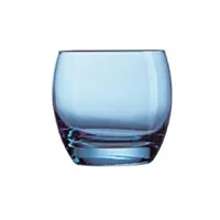 accessoire autour du vin arcoroc verre gobelet bleu salto ice blue 320 ml - x 24 - verre32 cl