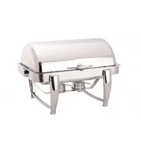 chauffe plat & assiette atosa chafing dish gn1/1 couvercle rabattable 180°