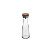 carafes wmf basic carafe à eau, 1,0 l, hauteur 29 cm, carafe en verre, couvercle en silicone, fermeture closeup, cuivre