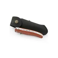 couteaux et pinces multi-fonctions laguiole couteau liner lock en bois de rose + étui cuir