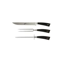 couteau berkel jeu de 3 couteaux à rôtir elegance noir