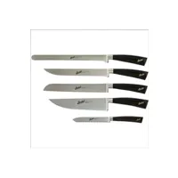 couteau berkel jeu de 5 couteaux de chef elegance noir