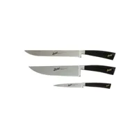 couteau berkel jeu de 3 couteaux de chef elegance noir