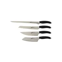 couteau berkel teknica jeu de 4 couteaux de chef noir
