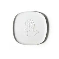 plateau carré en porcelaine la main ouverte, conçu par richard ginori pour cassina