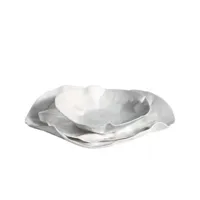 assiettes en porcelaine blanche adelaide de xie dong pour driade - service de deux