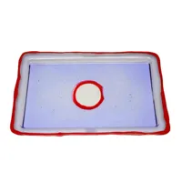 plateau rectangulaire en résine try-tray lilas de gaetano pesce pour fish design