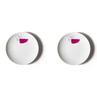 assiettes plates en porcelaine service prunier service de deux, conçues par richard ginori pour cassina