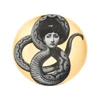 fornasetti assiette imprimée face serpent