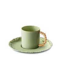 l'objet x haas brothers tasse expresso et soucoupe mojave - vert
