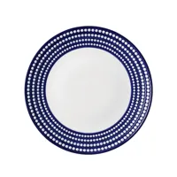 l'objet assiette perlée (32 cm) - bleu