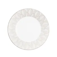 christofle assiette malmaison imperiale en porcelaine - blanc