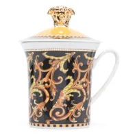 versace x rosenthal tasse barocco en porcelaine - noir