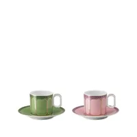 swarovski x rosenthal tasses à thé tazza (lot de deux) - vert