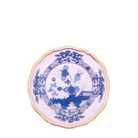 ginori 1735 lot de deux assiettes en porcelaine à fleurs - rose