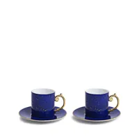 l'objet ensemble tasse-soucoupe à café lapis - bleu