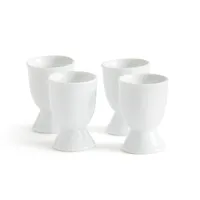 lot de 4 coquetiers porcelaine atola