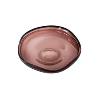 pols potten - coupe eye en verre couleur marron 35.57 x 9.5 cm made in design