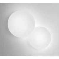 vibia - applique puck en verre, verre soufflé couleur blanc 30 x 40 cm designer jordi vilardell made in design