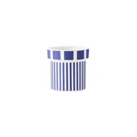 normann copenhagen - tasse à espresso lolli en céramique, porcelaine couleur bleu 5.3 x cm made in design