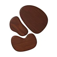 ferm living - planche à découper cairn en bois, frêne massif couleur bois naturel 38.4 x 28.2 4.8 cm designer trine andersen made in design