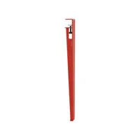 tiptoe - pied pieds & plateaux en métal, acier thermolaqué couleur rouge 6 x 75 cm designer matthieu bourgeaux made in design