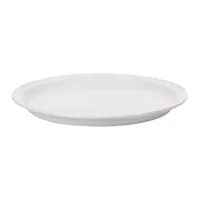 seletti - assiette estetico quotidiano en céramique, porcelaine couleur blanc 18 x 15 cm designer alessandro zambelli made in design