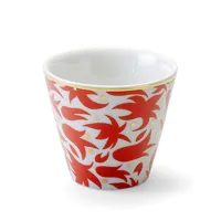 bitossi home - tasse vaisselle en céramique, porcelaine couleur or 19.83 x 6 cm designer la tigre made in design