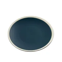 maison sarah lavoine - assiette à dessert sicilia en céramique, grès peint et émaillé couleur bleu 18.17 x cm designer made in design