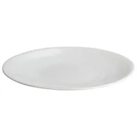alessi - assiette all-time en céramique, porcelaine bone china couleur blanc 28 x 30 7 cm designer guido venturini made in design