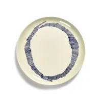 serax - assiette feast en céramique, grès émaillé couleur blanc 20.8 x 2 cm designer ivo bisignano made in design