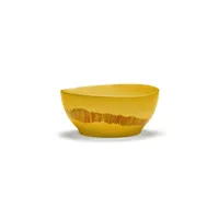 serax - bol feast en céramique, grès émaillé couleur jaune 16.13 x 7.5 cm designer ivo bisignano made in design