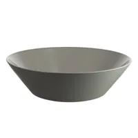 alessi - saladier tonale en céramique, céramique stoneware couleur gris 34.76 x 9 cm designer david chipperfield made in design