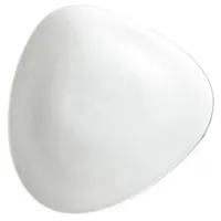 alessi - assiette colombina en céramique, porcelaine couleur blanc 30 x 33 11 cm designer doriana & massimiliano fuksas made in design