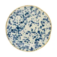 bitossi home - assiette vaisselle en céramique, porcelaine couleur bleu 20.8 x cm made in design