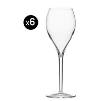 italesse - flûte à champagne privè gran cru en verre couleur transparent 7 x 17 23.2 cm made in design