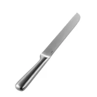 alessi - couteau à pain mami en métal, acier inoxydable couleur métal 35 x 15.33 cm designer stefano giovannoni made in design