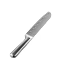 alessi - couteau santoku mami en métal, acier inoxydable couleur métal 32 x 15.33 cm designer stefano giovannoni made in design