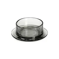valerie objects - bol dishes to en verre couleur gris 22.89 x 8 cm designer glenn sestig made in design