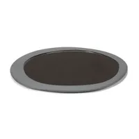 valerie objects - assiette inner circle en céramique, grès couleur gris 22.89 x 1 cm designer maarten baas made in design