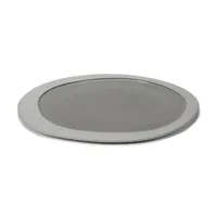 valerie objects - assiette inner circle en céramique, grès couleur gris 22.89 x 1 cm designer maarten baas made in design
