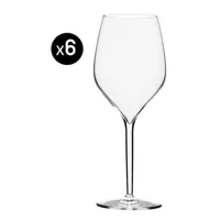 italesse - verre à vin vertical en couleur transparent 18 x 23.2 cm made in design