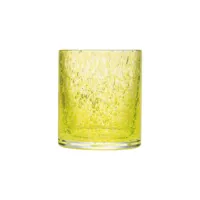 verre à eau  en verre jaune - lot de 6