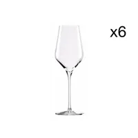 lot de 6 verres à vin en cristallin,transparent, 40 cl